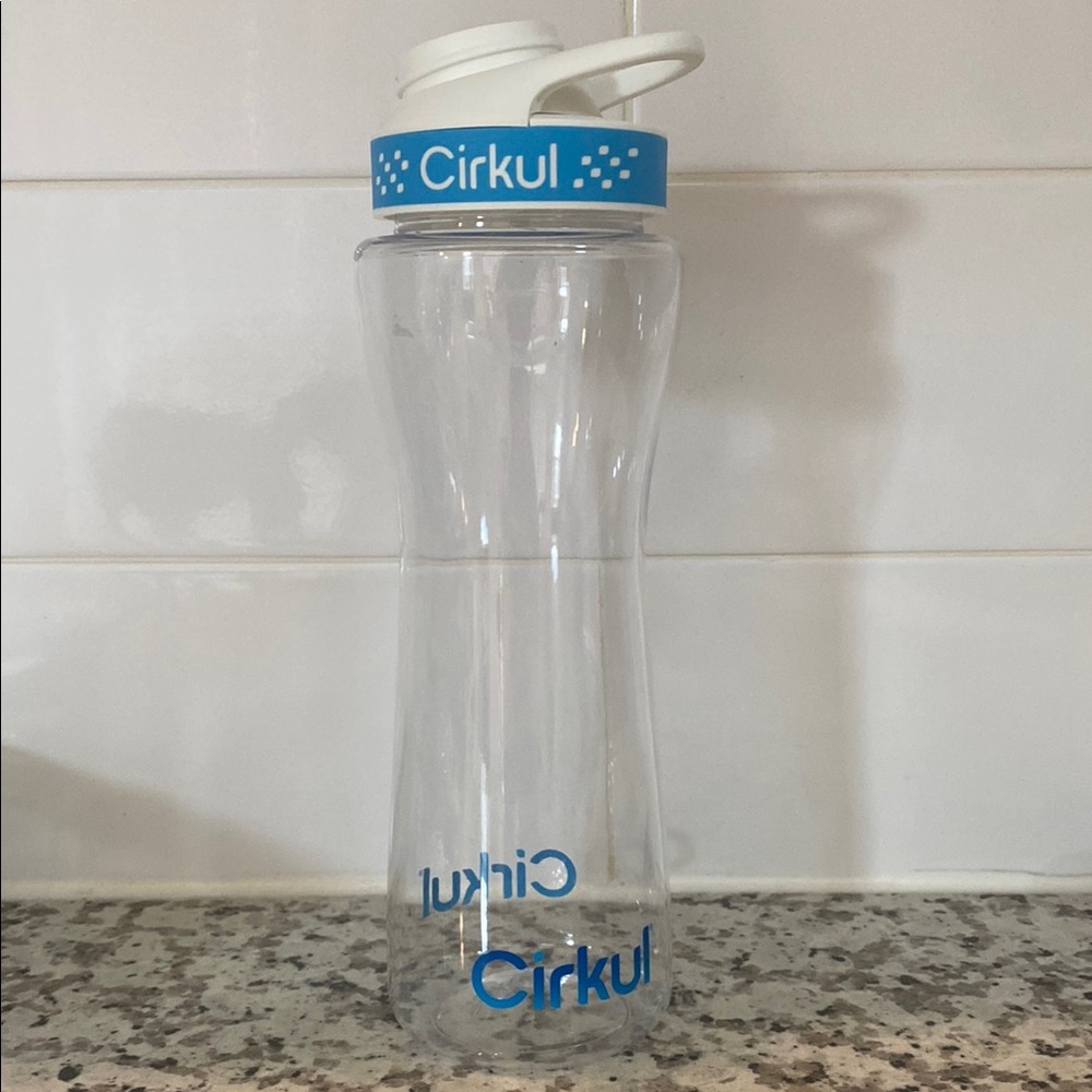 Cirkul Clear and Blue Water Bottle